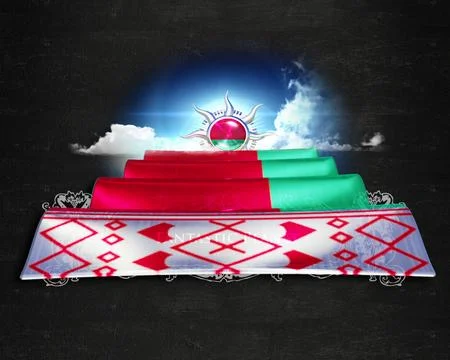 Flag Belarus quality designer flag Stock Illustration