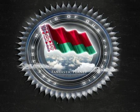 Flag Belarus quality designer flag Stock Illustration