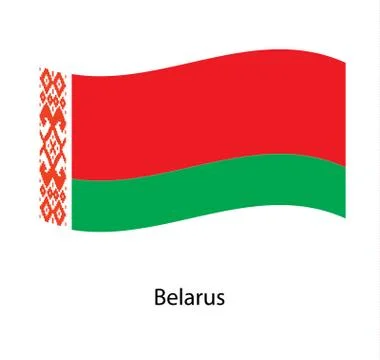 Flag of Belarus,Belarus Flag Icon Stock Illustration