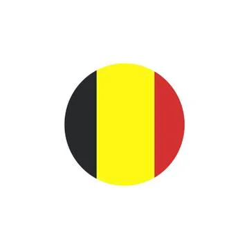 Flag belgium flat vector illustration isolated Stock Illustration