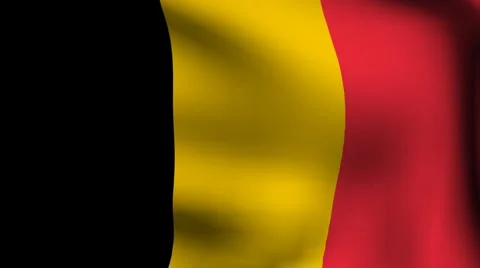 Flag of belgium Stock Footage 887492