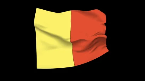 Flag of Belgium Stock Footage 1054443