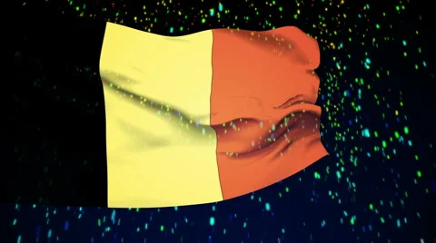 Flag of Belgium Stock-Footage 1054479