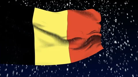 Flag of Belgium Stock-Footage 1054563