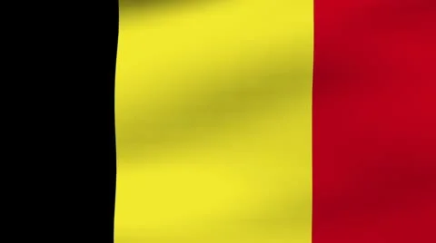 Flag Belgium Stock Footage