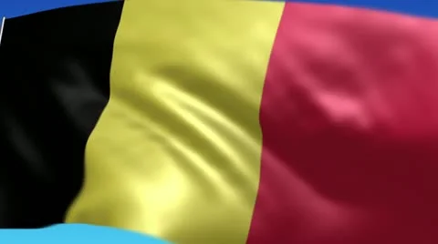 Flag of Belgium Stock Footage 10847492