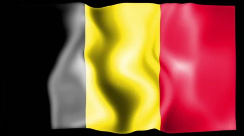 Flag of Belgium Stock Footage 46593290