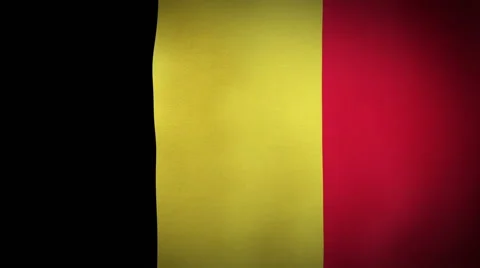 Flag Belgium Stock Footage 54425547