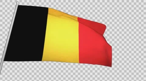 Flag Belgium Stock Footage 61638363