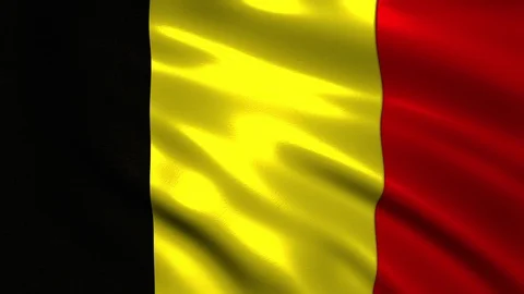 Flag of Belgium Stock Footage 95840955