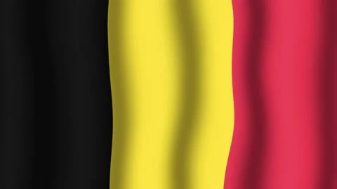 Flag of Belgium Stock Footage 175707562
