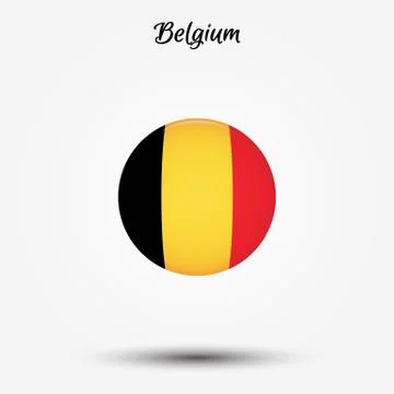 Flag of Belgium icon Stock-Illustration