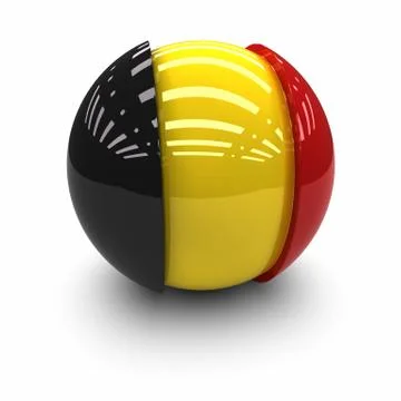 Flag of belgium Illustrazione stock
