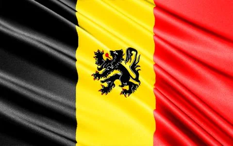 Flag of Belgium Stock Illustration