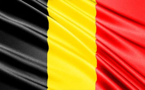 Flag of Belgium Stock Illustration
