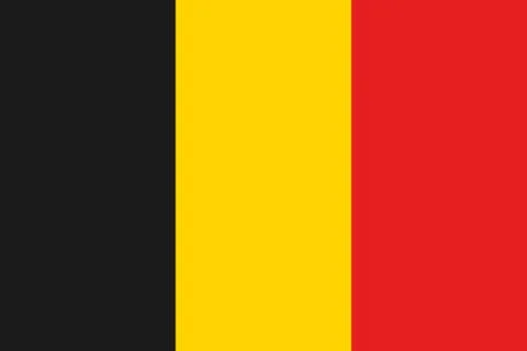 Flag of Belgium Illustrazione stock