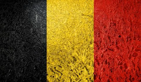 Flag of Belgium Illustrazione stock