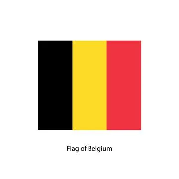 Flag of Belgium Stock Illustration