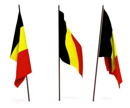 Flag of Belgium Stock Photos