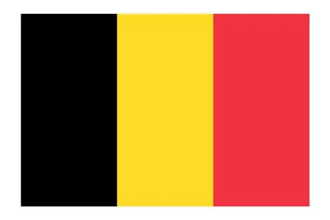 Flag of Belgium vector illustration, Belgian flag national patriotic symbol o Stock Illustration