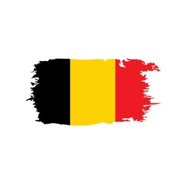 Flag of Belgium, Vector illustration Stock Illustration