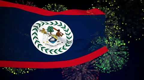 Flag of Belize Stock-Footage 1054582