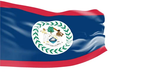 Flag of Belize Stock-Footage 1054612