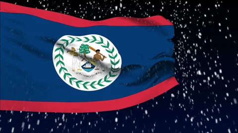 Flag of Belize Stock-Footage 1054621