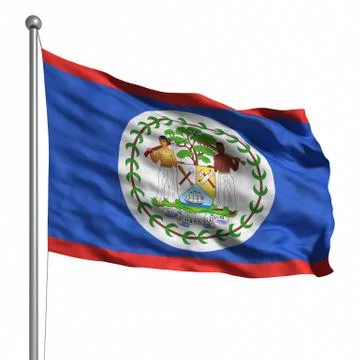 Flag of belize Stock Illustration