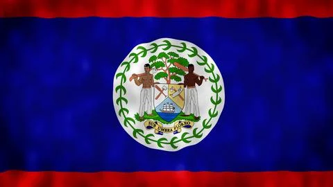 Flag of Belize Stock Illustration
