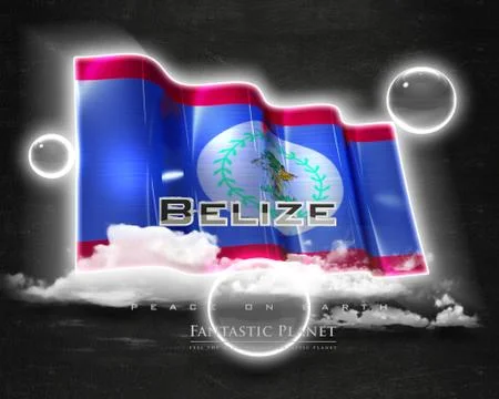Flag Belize quality designer flag Stock Illustration