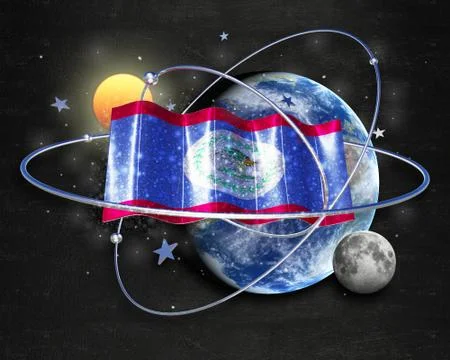 Flag Belize quality designer flag イラスト素材