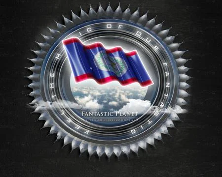 Flag Belize quality designer flag Stock Illustration