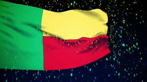 Flag of Benin Stock-Footage 1054626