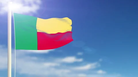 Flag of Benin Stock-Footage 1054634