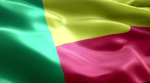Flag Benin Video stock 47716752