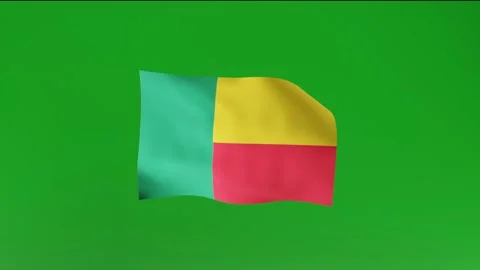 Flag of Benin Stock Footage 162025773
