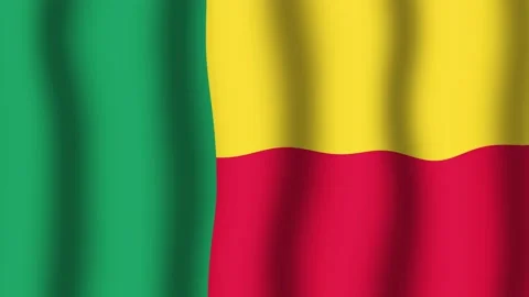 Flag of Benin Stock Footage 175709000