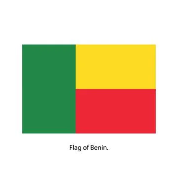 Flag of Benin. Stock Illustration