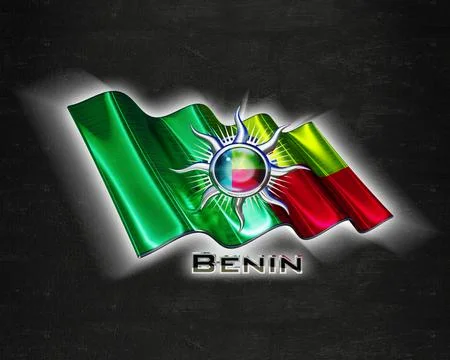 Flag Benin quality designer flag Stock Illustration