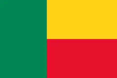 Flag Benin. Vector illustration Stock Illustration