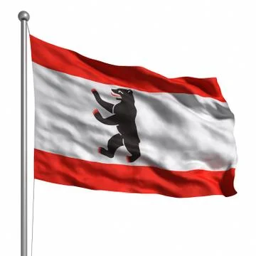 Flag of berlin Stock Illustration