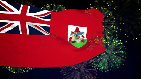 Flag of Bermuda Stock Footage 1054686