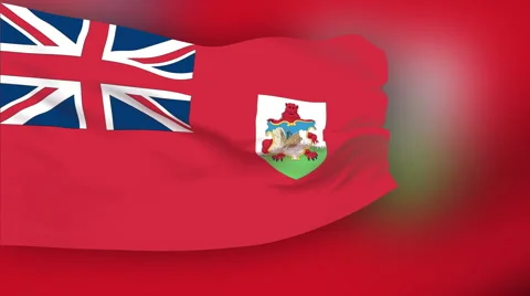Flag of Bermuda Stock Footage