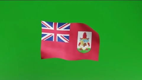 Flag of Bermuda Stock Footage 162025764