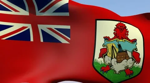 Flag of Bermuda HD Stock Footage 14878273