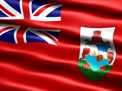 Flag of bermuda Stock Illustration
