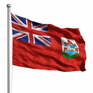 Flag of bermuda Illustrazione stock