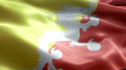 Flag Bhutan Video stock 47717179