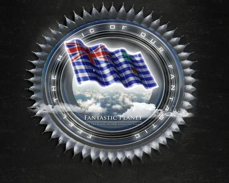 Flag BIOcean quality designer flag イラスト素材